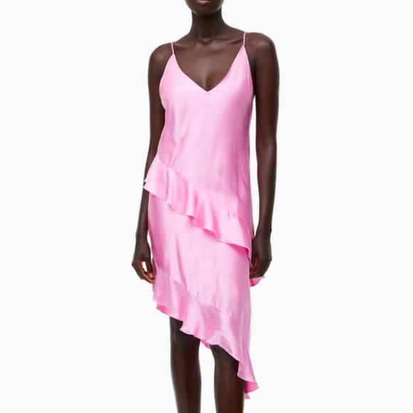 H&M Dresses & Skirts - NWT H&M Flounced Satin Slip Dress